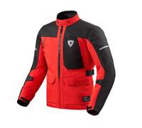 Revit Convergent H2O Giacca tessile da motocicletta impermeabile, nero-rosso, taglia 3XL per maschi