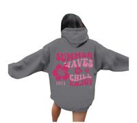 Giacca Corta Donna Chic Felpa Con Cappuccio Donna Originale Felpe Casual Felpe Con Cappuccio Lettere Stampato Cappotto Grandi Dimensioni Cappotti Tinta unita Giacca 2025 Nuovo Abbigliamento Versatile