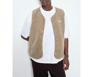 Giacca corta dritta senza maniche HOKTOWN Beige M/L Tinta unita