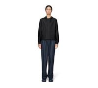 Giacca corta impermeabile con cappuccio, STRING W Nero M Tinta unita