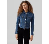Vmluna Ls Slim Dnm Jacket Mix Ga Noos by Vero Moda M Blu