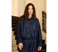 Giacca corta oversize in denim fluido, VELYO Blu 2(M) Tinta unita