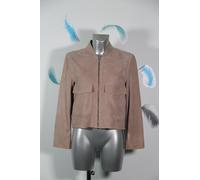 Giacca Corta Pelle Camoscio Vegas Jeans Sebastien Vassallo Taglia 38 Fr / Val