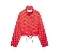 Giacca corta per le donne con stampa a pois bomber cappotti leggeri | Cappotto a maniche lunghe con colletto Full Zip Autunno Inverno Giacche Casual Breve Cappotto da Baseball Y2k Streetwear