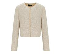GIACCA CROPPED CON PAILLETTES BEIGE TWINSET 44 IT