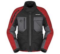 Spidi Crossmaster 2 H2Out impermeabile Giacca tessile moto, rosso, taglia 2XL per maschi