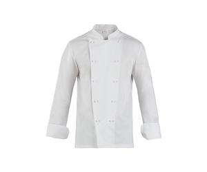Giacca cuoco Adriano - da uomo - manica lunga - taglia L - bianco - Giblor's