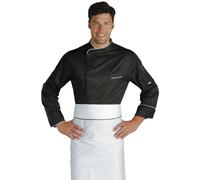 Isacco 059331 Cuoco Bilbao Giacca, Taglia M, Nero/Bianco