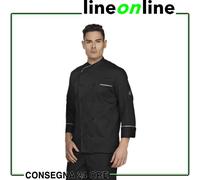 Giacca cuoco Giblor’s Brasile Nera art. 11P08G15-Taglia XL