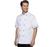 Giacca Cuoco Light Bianca - Bottoni Antipanico, Mezza Manica, 100% Cotone | Cod