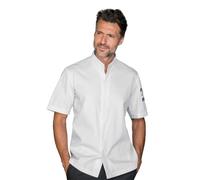 Giacca Cuoco Unisex Sinclair Bianca a Manica Corta - ISACCO - Pizzaiolo