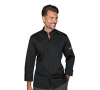 Giacca Cuoco Unisex Sinclair Nera a Manica Lunga - ISACCO - Pizzaiolo