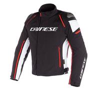 Giacca Moto Tessuto Dainese RACING 3 D-DRY® JACKET Nero Bianco Rosso