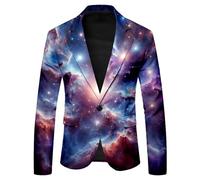 Giacca da Abito Uomo, Giacca Uomo Slim Elegante Stile Britannico Casual Moderna con Digitale Stella