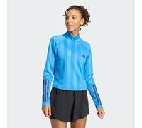 Giacca da allenamento a 3 Strisce Emboss Hyperglam zip a 1/4 Cover Up Ray Blue L
