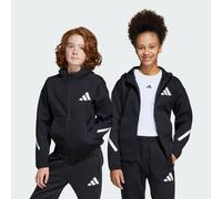 Track jacket adidas Z.N.E. Full-Zip Hooded Junior Black / White 11-12A