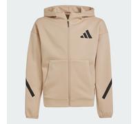 Giacca da allenamento adidas Z.N.E. Full-Zip Hooded Magic Beige / Black 7-8A