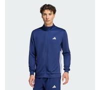 adidas Homme Workout Essentials all-Set 3-Stripes Knit Track Top, Dark Blue/White, XS