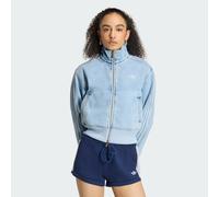 Adidas Originals - Firebird Denim Tracktop - - Jackets - Donna - Blu - 2XS