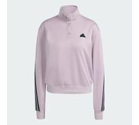 adidas Donna Iconic Wrapping 3-Stripes Snap Track Jacket, preloved Fig/Black, L