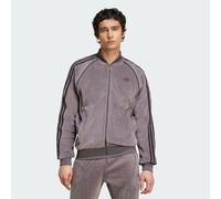 Giacca da allenamento SST Adicolor in velour Grey Strata S