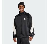 adidas Performance - Stadium - Giacca sportiva nera / bianco sporco-Nero 2XL