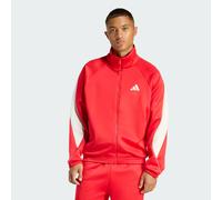 Felpa adidas Stadium Full Zip rosso bianco - L