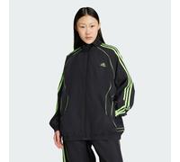 adidas Originals - Teamgeist adicolor - Giacca sportiva oversize nera / verde segnale-Nero M