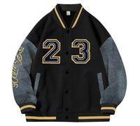 Giacca da Baseball da Uomo, Giacca da Uomo Primavera Varsity Cappotto Unisex Lettera College Jacket Felpa Motociclista Giubbotto Giacca da Coppia Giacca Moto Estiva Uomo per Sport all'Aria Aperta