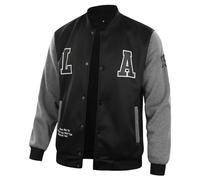 Giacca da Baseball da Uomo, Giacca Uomo Primavera Lettera Ricamo Varsity Jacket Vintage Cappotto Unisex Giubbotto da Coppia Autunno Inverno Giacca Leggera Uomo per Sport all'Aria Aperta