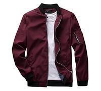 Giacca da Baseball da Uomo, Giubbino Primavera Uomo Lettera Ricamo Varsity Jacket Vintage Cappotto Unisex Giubbotto da Coppia Autunno Inverno Giubbotto Moto Uomo Estivo per Sport all'Aria Aperta