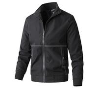 Giacca da Baseball da Uomo, Giubbotto Primavera Uomo Collo Baseball Maniche Lunghe Bomber Giacca Casual Basic Varsity Jackets College Jacket Giacca Leggera Uomo per La Primavera