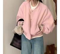 Giacca da baseball da uomo regolare a maniche lunghe in poliestere giacca | Loose Fit, traspirante, ideale per primavera, estate, inverno, look a tinta unita