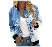 Giacca da Baseball Donna, Giubbino Donna Primaverile Bomber con Tasca Top da Baseball Y2k Hiphop Leggere Casual Giubbotto Molla Estate Giacca College da Donna per Un Look Sportivo