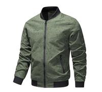 Giacca da Baseball, Giubbotto Uomo Primavera Classica Leggero Jacket Cotone Softshell Sportiva Collo da Baseball Bomber Estivo Comodo Varsity Giubbotto Giubbotto Uomo Estivo per La Primavera