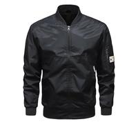 Giacca da Baseball Uomo, Giubbotto Uomo Primavera Classica Leggero Jacket Cotone Softshell Sportiva Collo da Baseball Bomber Estivo Comodo Varsity Giubbotto Giubbotto Uomo per Il Tempo Libero