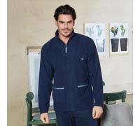Navigare Giacca da camera in caldo Pile tutta aperta con ZIP colore Blu 140973 (M)