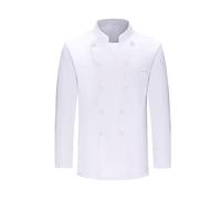 Giacca da chef da uomo giacca da chef a maniche lunghe da uomo classica cappotti professionali coperti top doppio petto con bottoni vestiti con panno camicia da cucina uniforme uomo donna chef