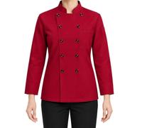 Giacca da chef unisex a doppio, maniche lunghe, con tasche, ideale per ris | Giacca Puffer Donna Impermeabile Sportiva Marrone Sotto Cropped Sconto Trapezio Blazer Le Ecopelliccia Tecnici