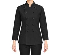 Giacca da chef unisex a doppio, maniche lunghe, con tasche, ideale per ris | Giacca Puffer Donna Impermeabile Sportiva Marrone Sotto Cropped Sconto Trapezio Blazer Le Ecopelliccia Tecnici