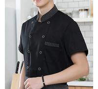 Giacca da cuoco unisex manica corta ristorante uomo donna cucina chef uniforme