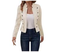 Giacca da donna a maniche lunghe con linea lunga, capispalla moderna per tutti i giorni per lavoro, abbigliamento da città, abiti per il fine settimana e facile stratificazione, con una silhouette