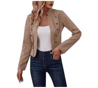 Giacca da donna a maniche lunghe con linea lunga, capispalla moderna per tutti i giorni per lavoro, abbigliamento da città, abiti per il fine settimana e facile stratificazione, con una silhouette