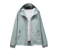 Giacca da donna con cappuccio e cerniera, capispalla moderna per tutti i giorni per lavoro, abbigliamento da città, abiti per il fine settimana e facile stratificazione, con una silhouette versatile