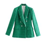 Giacca da donna doppiopetto a contrasto di colore slim fit, EN8, M