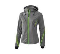 Erima 9060712 Jacket, Donna, Grigio Melange/Green Gecko, 48