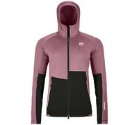 Giacca da donna Ortovox Fleece Rib Hoody W Taglia: L / Colore: rosa/nero