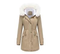 Giacca Da Donna Pile Giubbotto Autunno Inverno In Pile Elegante Giacca Lungo Pesante Parka Giaccone Antivento Piumino Oversize Sintetica Foderato Imbottito Caldo In Pelliccia Tinta Unita Passeggiata