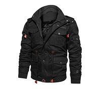 Giacca da lavoro da uomo, foderata, in pile, da uomo, con colletto alto, invernale, leggera, antivento, per l'autunno, senza cappuccio, giacca termica da lavoro, abbigliamento per il tempo libero
