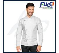 GIACCA DA LAVORO MANICA LUNGA CUOCO CHEF ISACCO CUCINA PIZZAIOLO UOMO DONNA